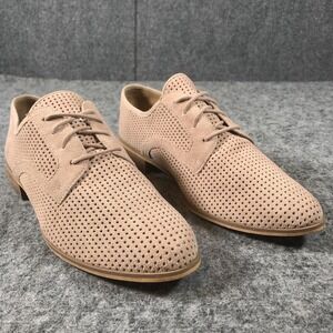 Susina Shoes Womens Size 11 M Pink Perforated Leather Lace Up Oxford Casual